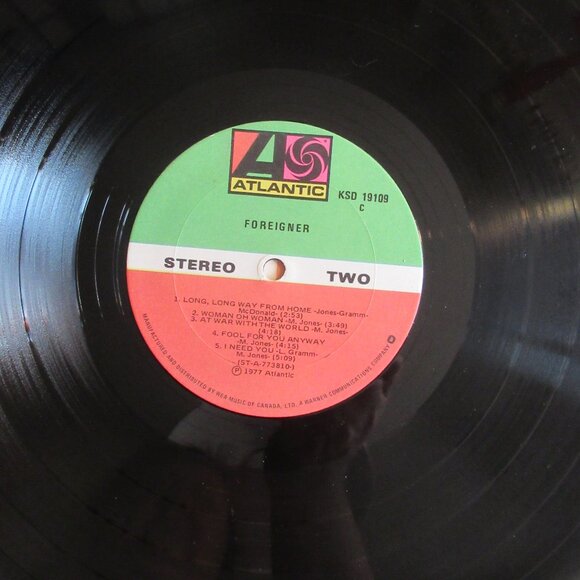 Foreigner, Vintage, Vinyl, Album, Music, 70s, Near Mint Condition - Picture 6 of 9